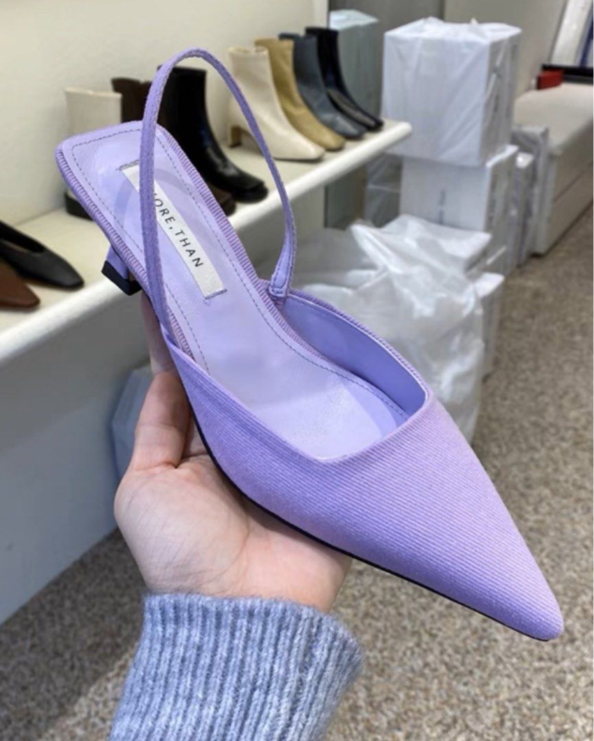 Mauve kitten heels new arrivals