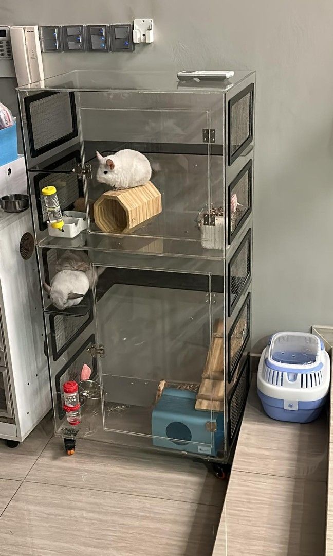 5 Tier Custom Acrylic Chinchilla cage
