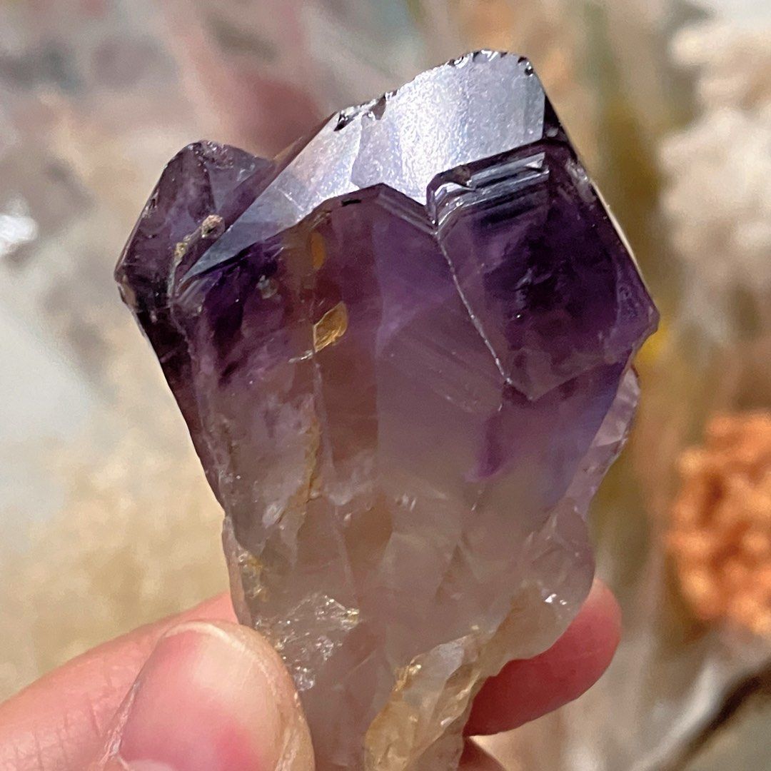 紫晶牙原石3號天然紫水晶簇擴香石手作diy 打磨雕刻練習, 興趣及遊戲