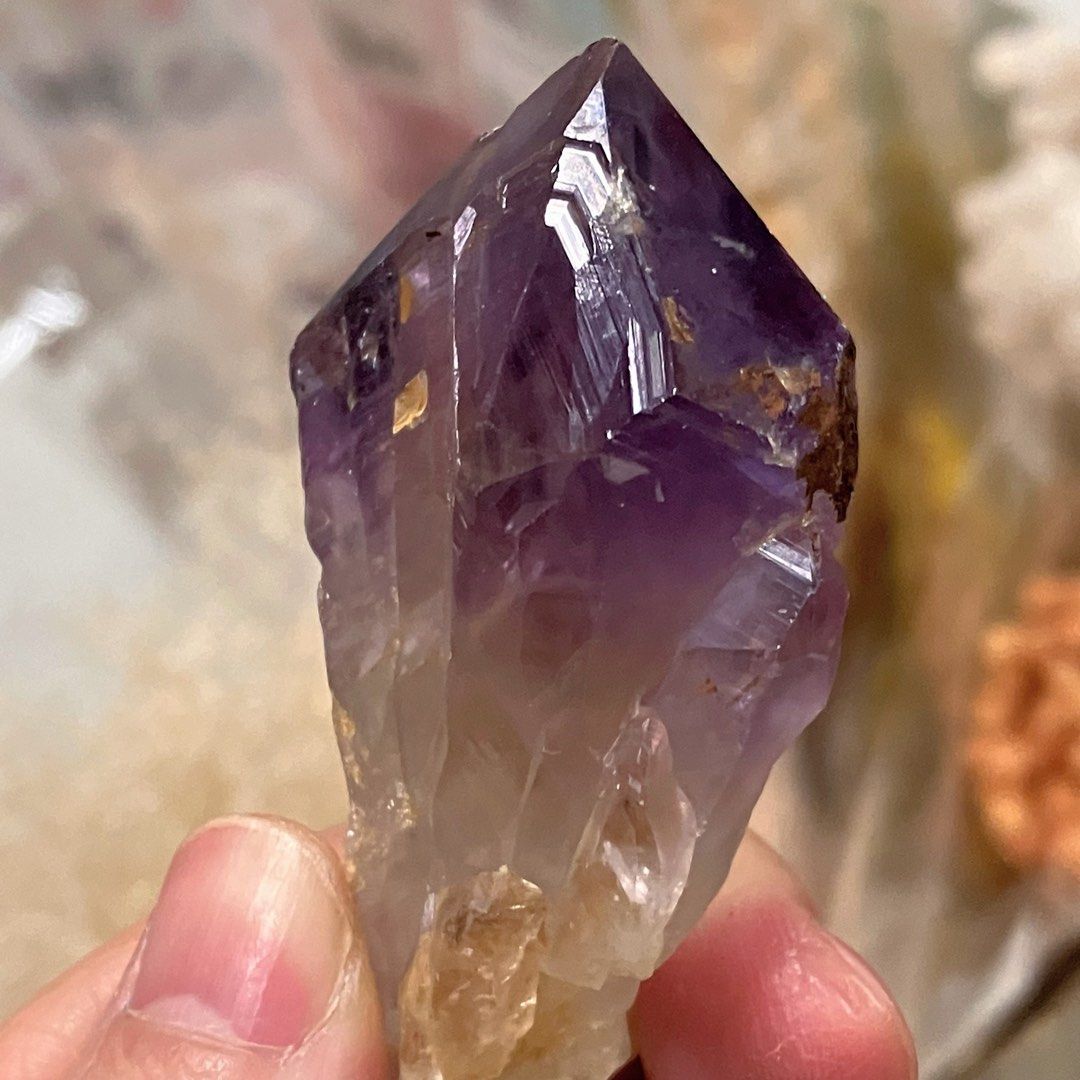 紫晶牙原石3號天然紫水晶簇擴香石手作diy 打磨雕刻練習, 興趣及遊戲