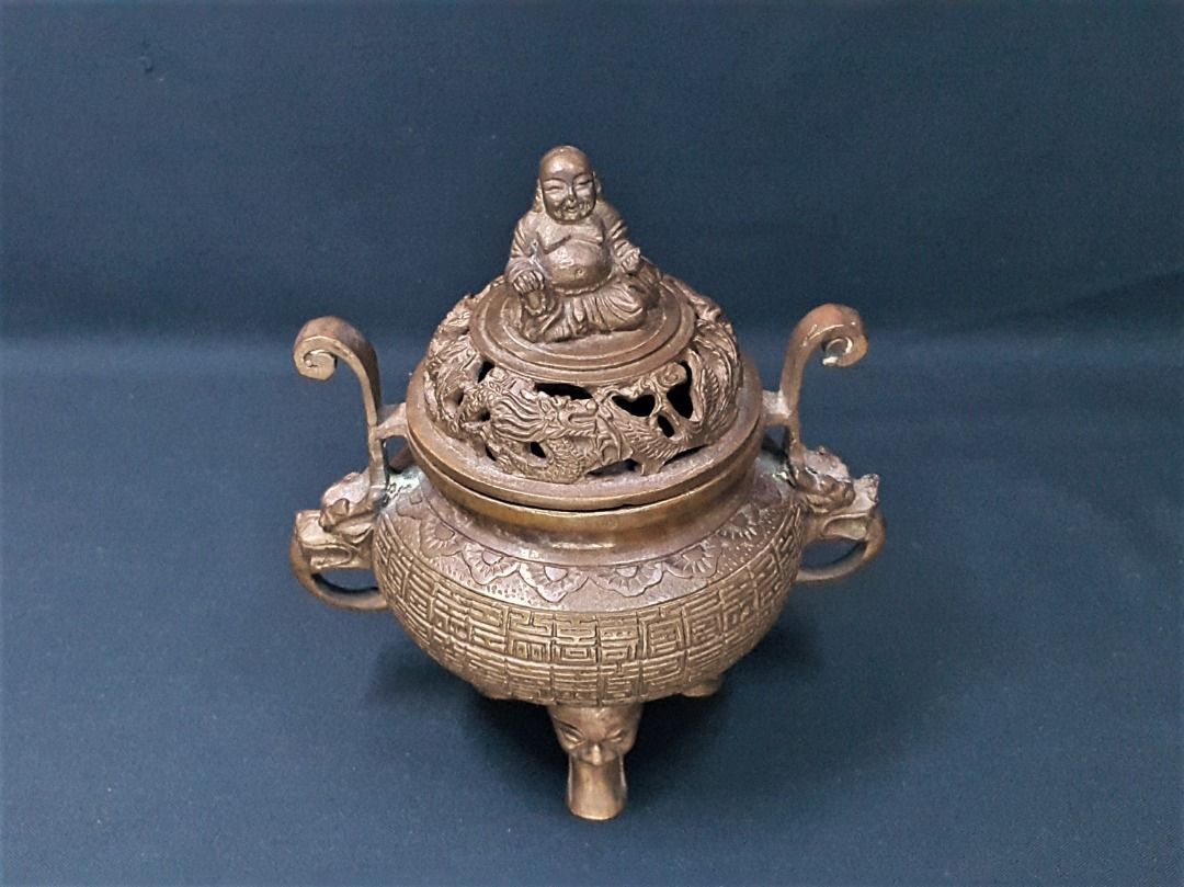 茶道具 皿・茶盆 銅・黄銅 生駒 内銀 ５客 径：１３cm 約４２５ｇ-