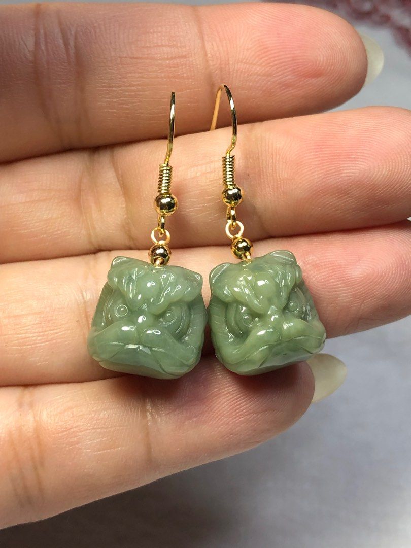 Chinese cheap jade earrings
