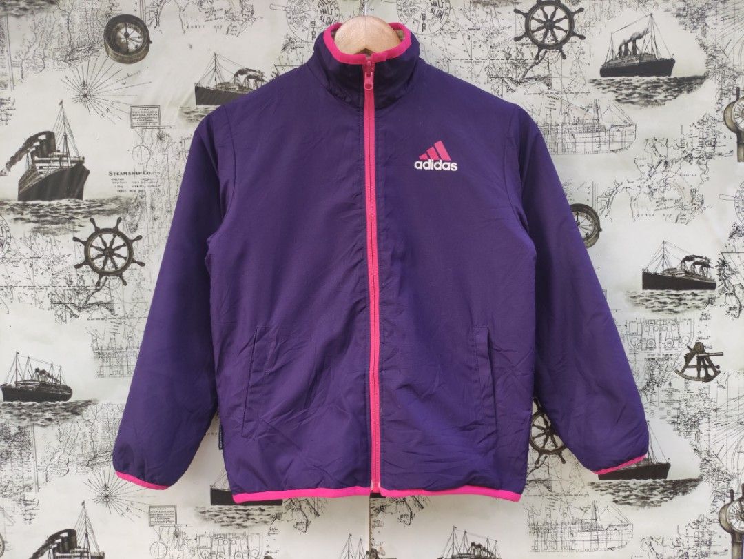 Adidas Double Side Sweater Jacket Tag 3 Stripes Multipocket Tracktop Trefoil Wool Windbreaker