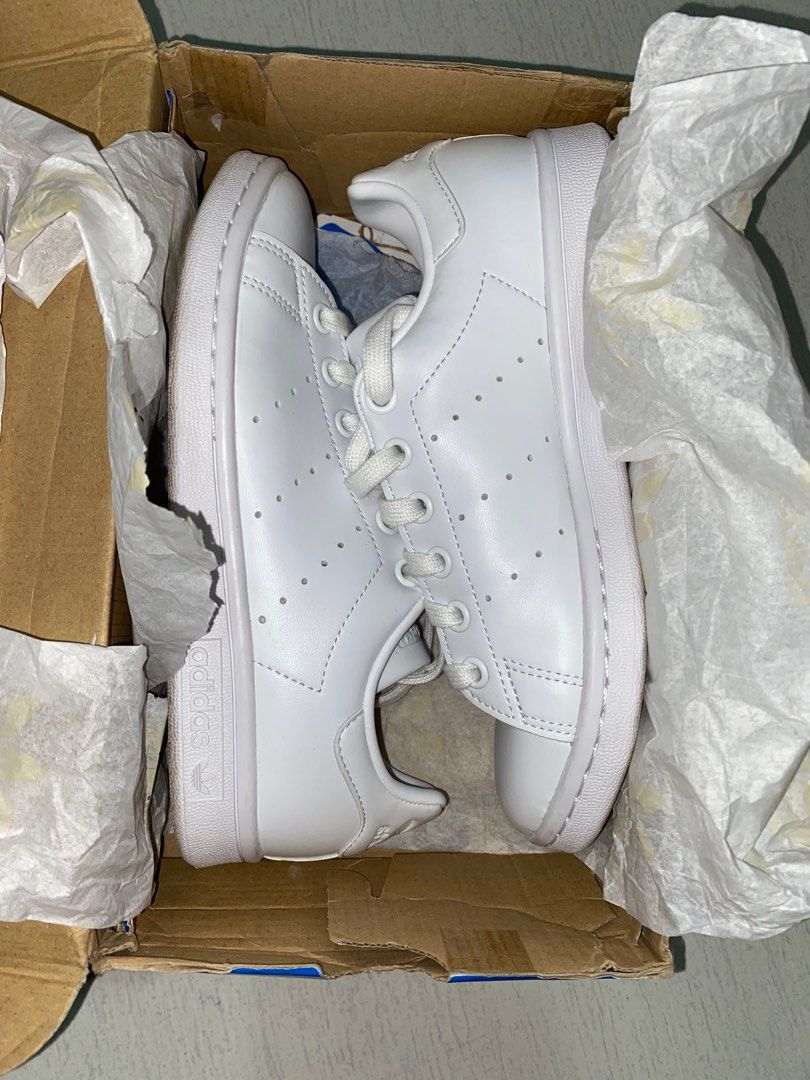 triple white shoes