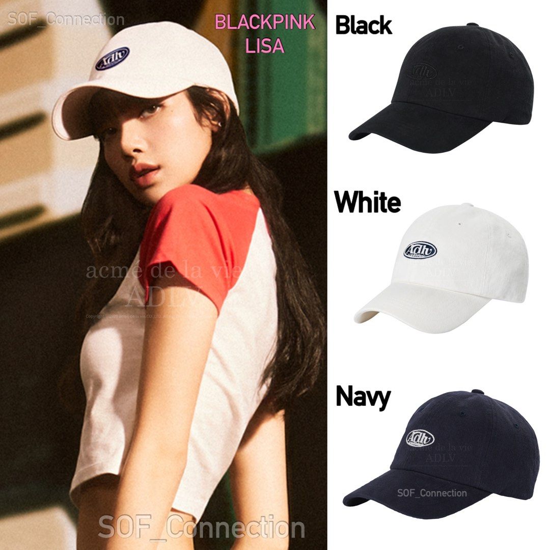 ★関税込★ACME DE LA VIE★ADLV CIRCLE WAPPEN BALL CAP★ ADLV X LISA] Circle Wappen Ball Cap ( FREE SIZE ), Women's