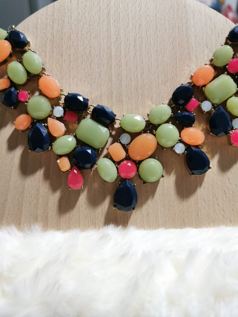 ALDO MULTICOLOUR NECKLACE ADJUSTABLE LENGTH Women s Fashion