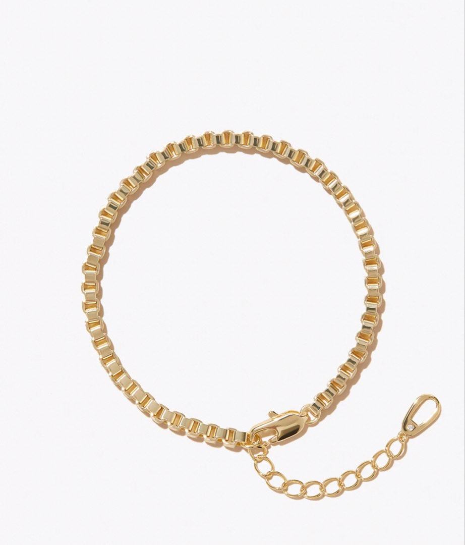 ana luisa gold bold chain bracelet, 女裝, 飾物及配件, 手鍊- Carousell