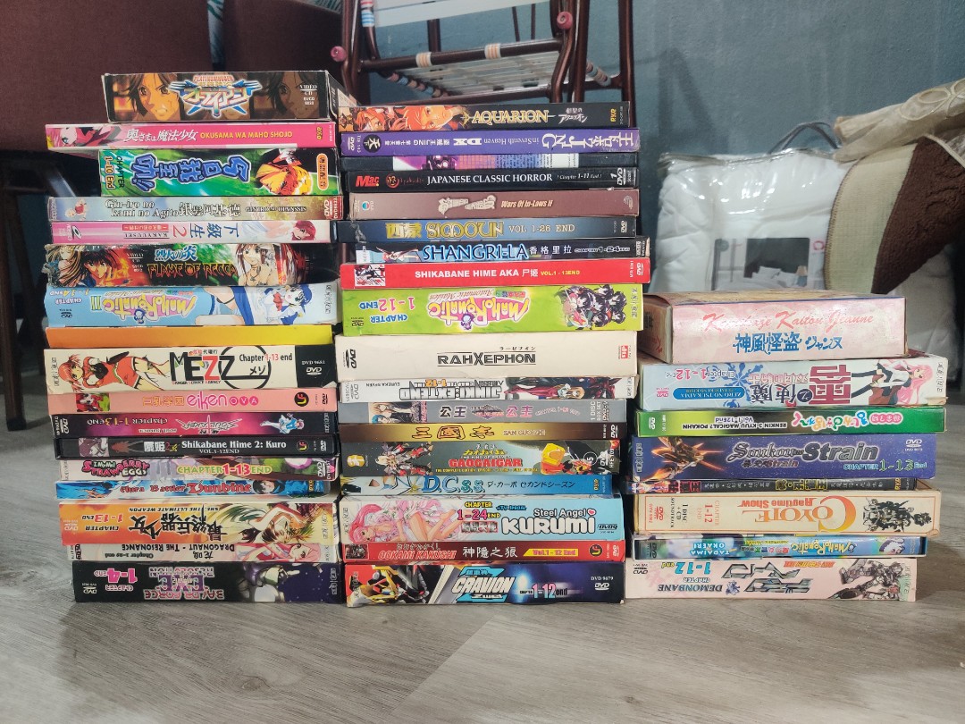 Anime DVD collection  90s and early 2000s  rdvdcollection