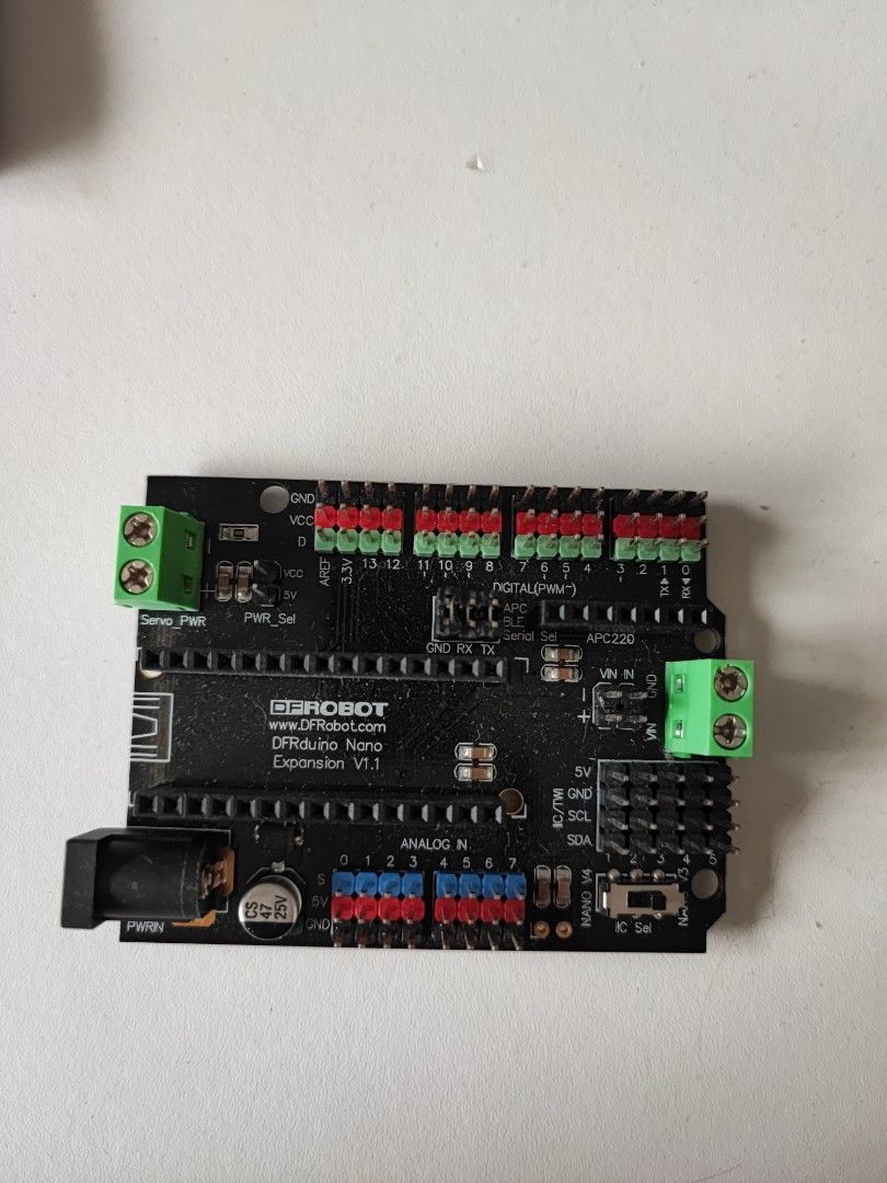 Arduino Nano (OEM) + Gravity: Nano I/O Shield for Arduino Nano, Car ...