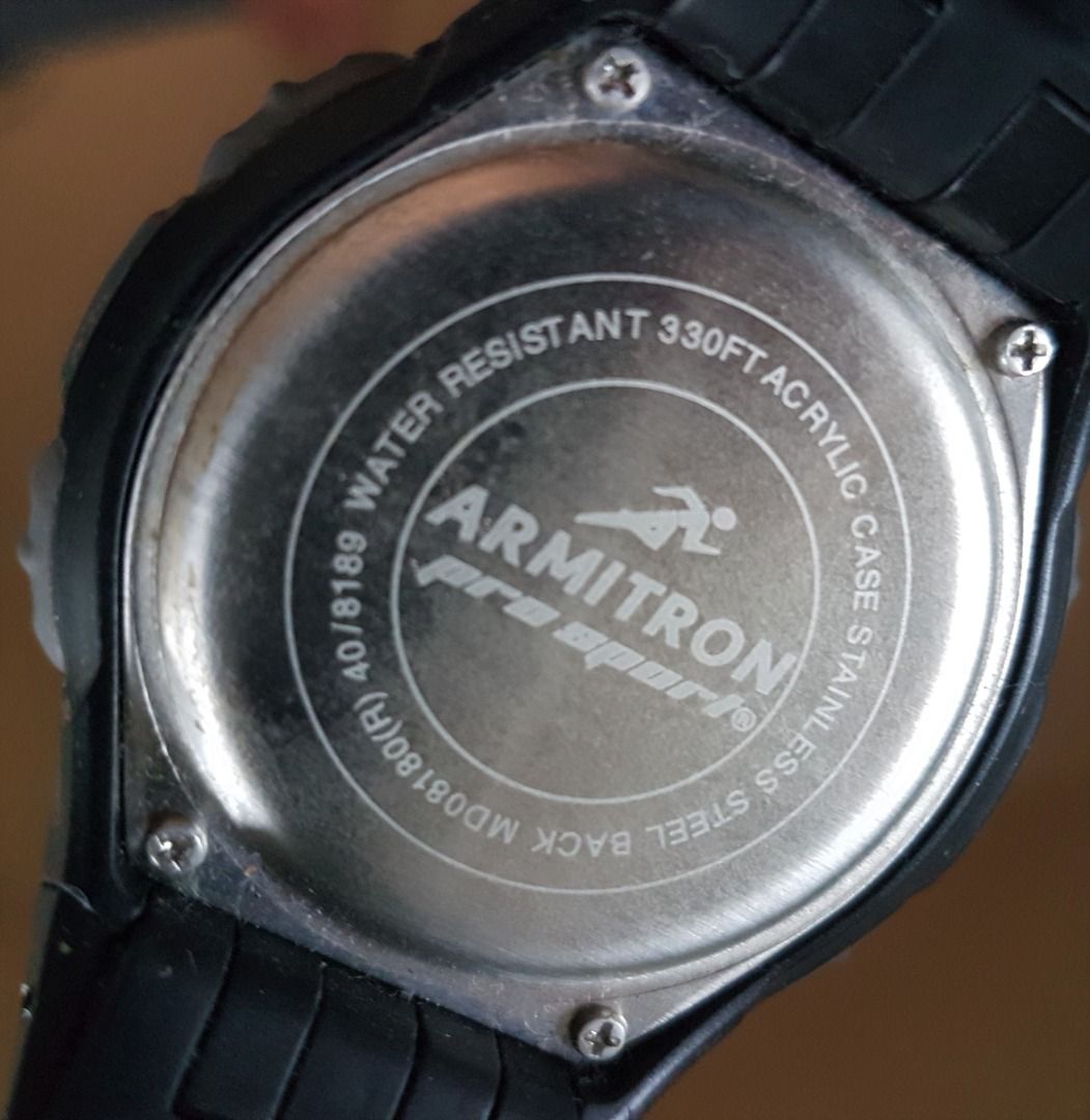 Armitron pro sport sales turn off alarm