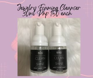 Authentic 30ml B.O.G. Clean + Shine Jewelry Foaming Cleanser
