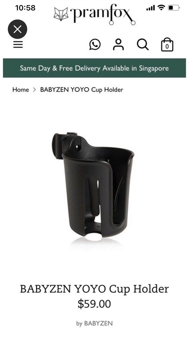 Authentic babyzen yoyo stroller cup holder Babies Kids Going