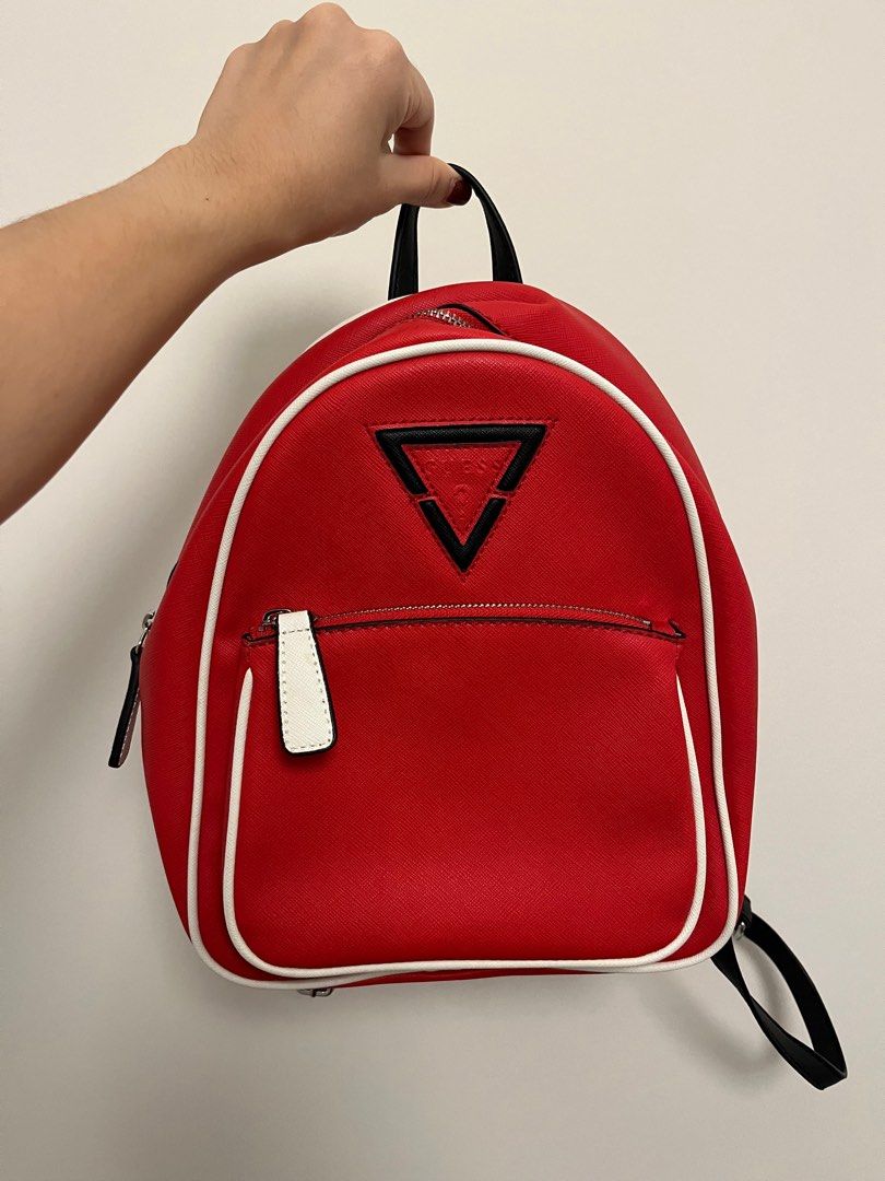 Authentic Red Guess Backpack