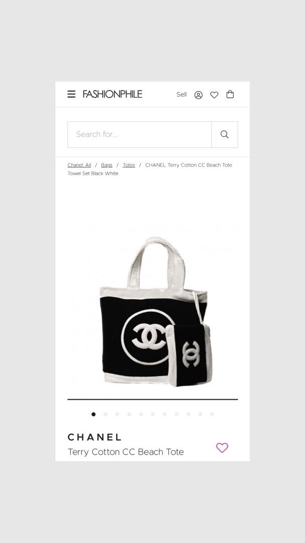 Authentic Vintage Chanel Terry Tote Bag (from Japan), Luxury, Bags &  Wallets on Carousell