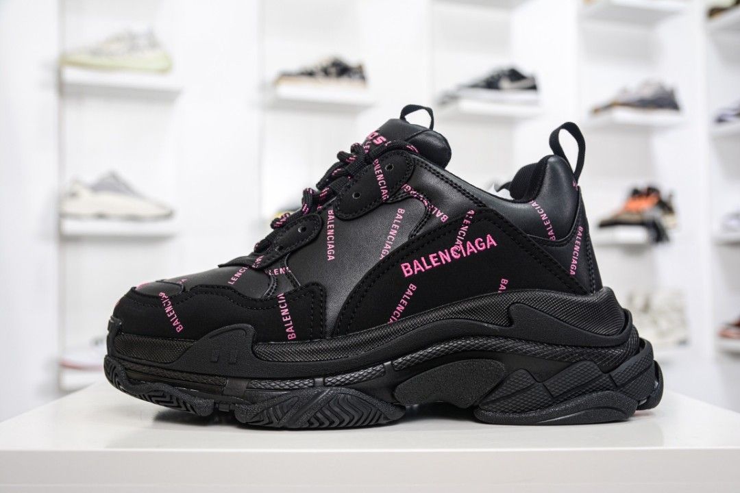 Triple s store black pink