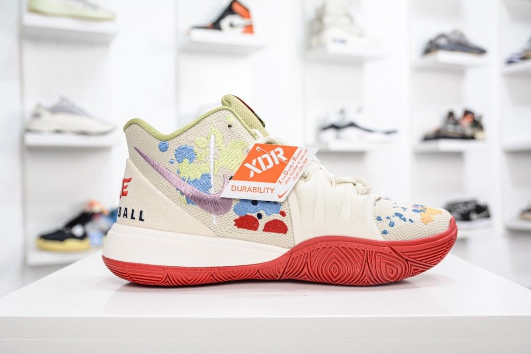 Kyrie 5 hot sale embroidered splatters