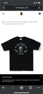 BAPE Thermography Polygon College Tee