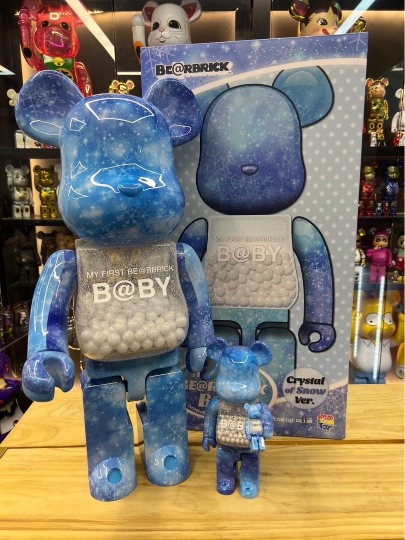 現貨bearbrick Be@rbrick MY FIRST BE@RBRICK B@BY CRYSTAL OF SNOW