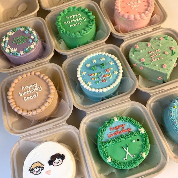 Bento Cakes (customisable), Food & Drinks, Homemade Bakes on Carousell