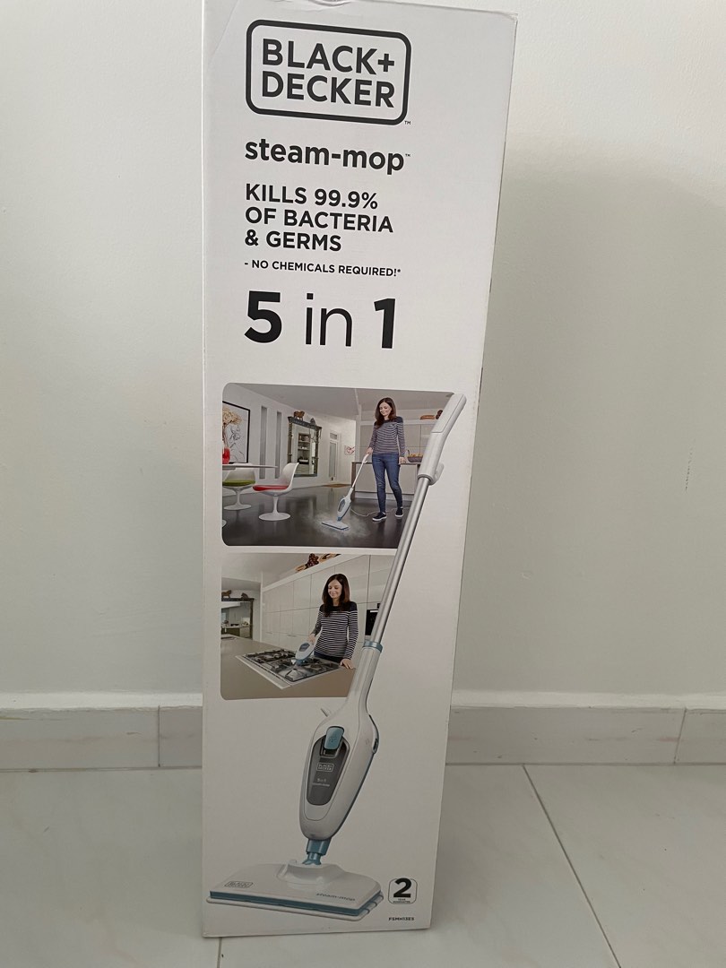 Black & Decker 5in1 steam mop, TV & Home Appliances, Vacuum Cleaner