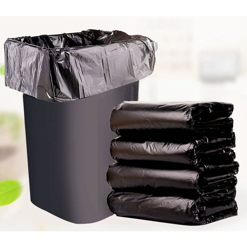 50pcs Large Thick Garbage Bag Large Rubbish Bag Plastic Thickened