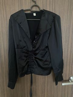 Black Satin Top