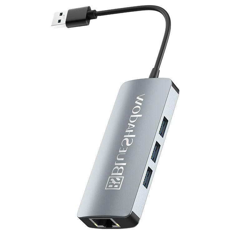 Blueshadow USB 3.0 to Ethernet Adapter | USB 3.0 Hub 4 Port, Computers ...