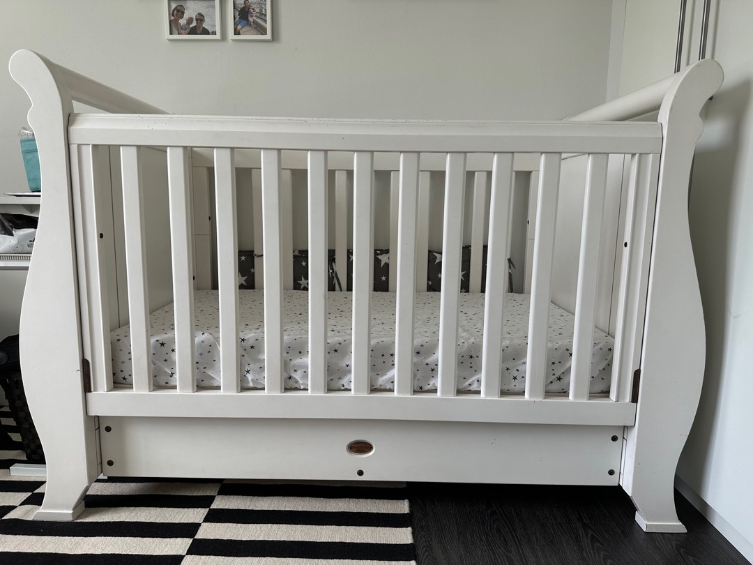 Boori country top collection sleigh cot