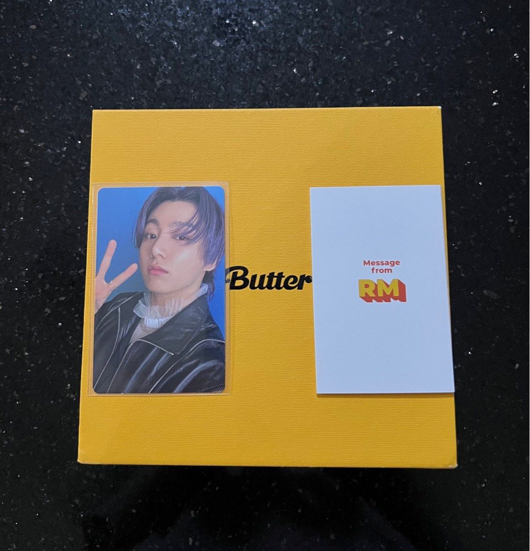 BTS BUTTER ALBUM CREAM VERSION WITH JUNGKOOK PHOTOCARD, Hobbies & Toys