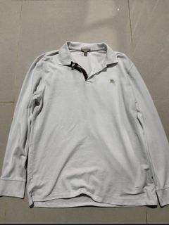 Burberry Long Sleeves Polo White