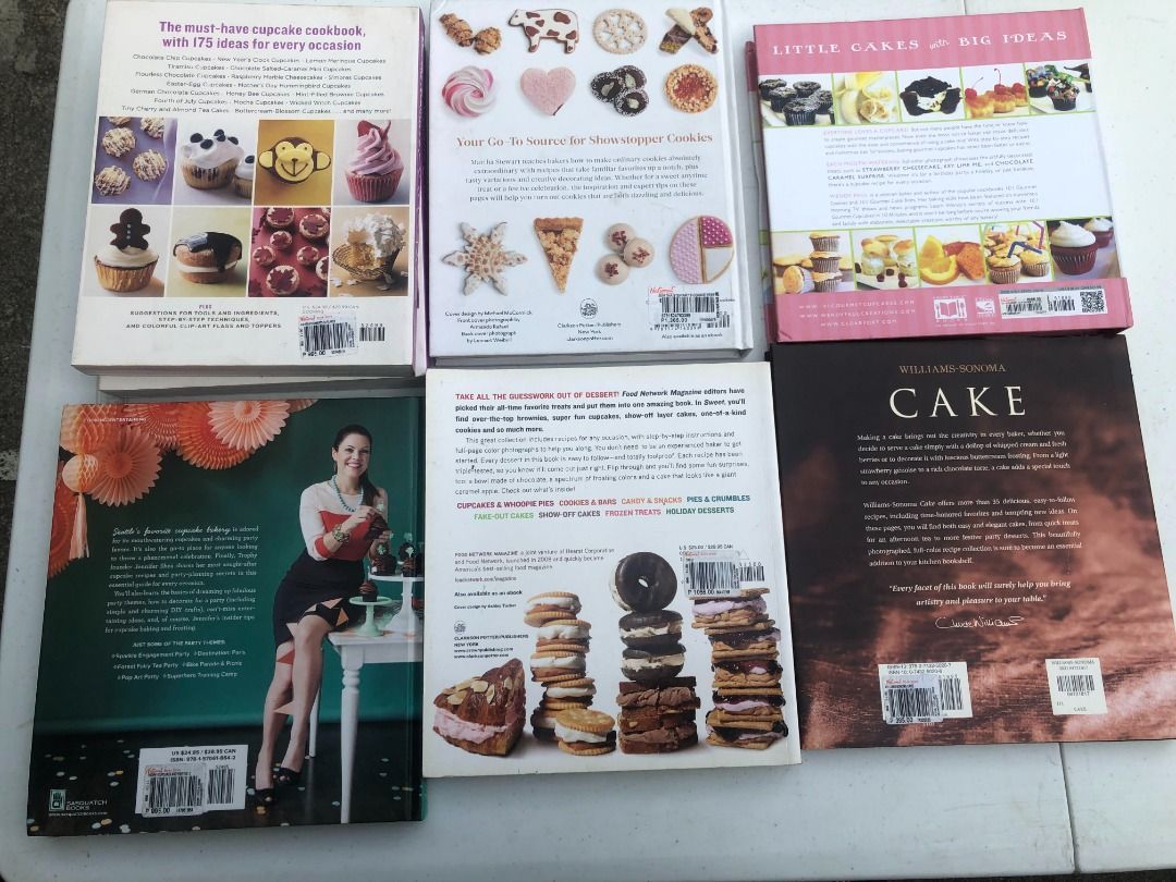 Cake Books Coffee table books (Category: Storybooks) located in Quezon City. Submitted by outoftheboxph (Listing ID 1216332995, Image 3). Description: Various Baking/ Bread cookbooks Price is listed per book ======= Title: Martha Stewart's Cupcakes Author: Martha Stewart Format: Paperback Hardcover ‏ : ‎ 352 pages Item Weight ‏ : ‎ 2.24 pounds Dimensions ‏ : ‎ 7.35 x 0.9 x 9.1 inches Price: PhP300.00 ======= Title: Cookie Perfection Author: Marth