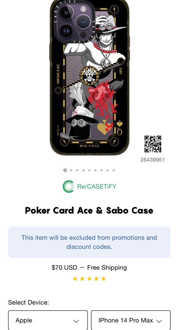 Casetify One Piece For iPhone 14 Pro Max