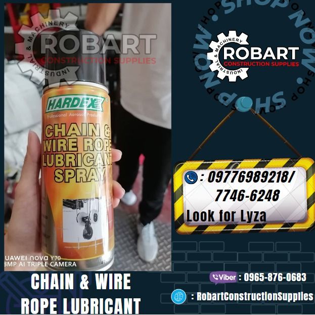 Chain & Wire Rope Lubricant, Commercial & Industrial, Construction