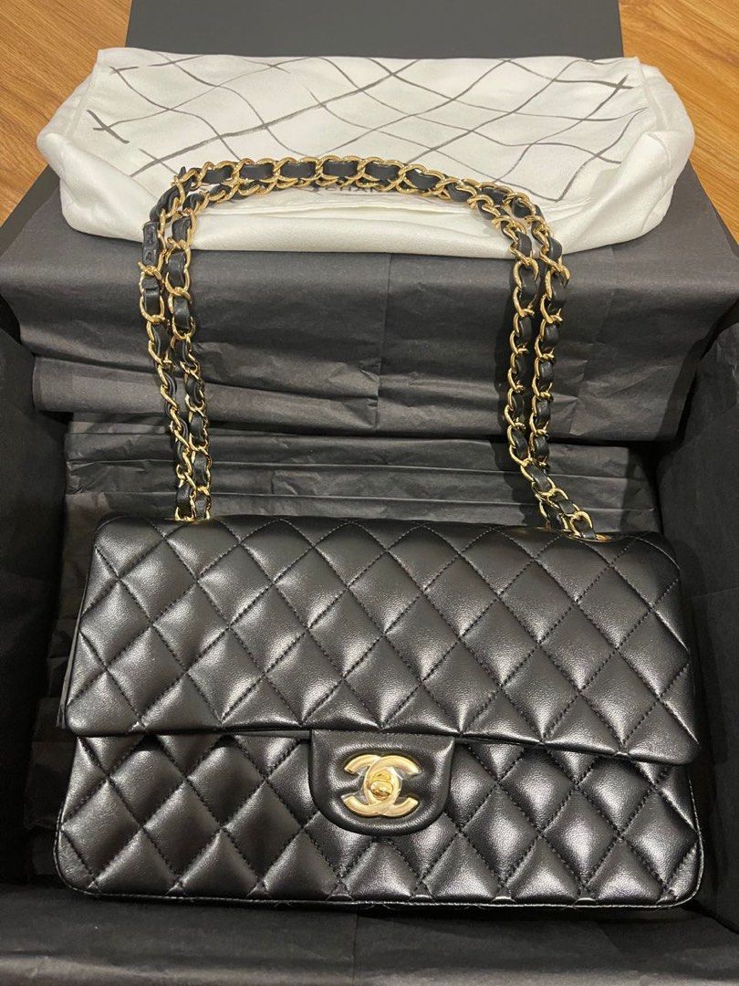 Chanel Classic Medium Lambskin, Luxury, Bags & Wallets on Carousell