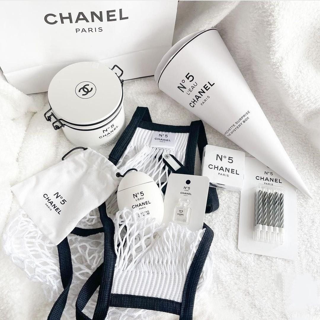 Chanel Factory 5 Towel + Cone from mystery box, Furniture & Home Living,  Kitchenware & Tableware, Towels, Napkins & Holders on Carousell