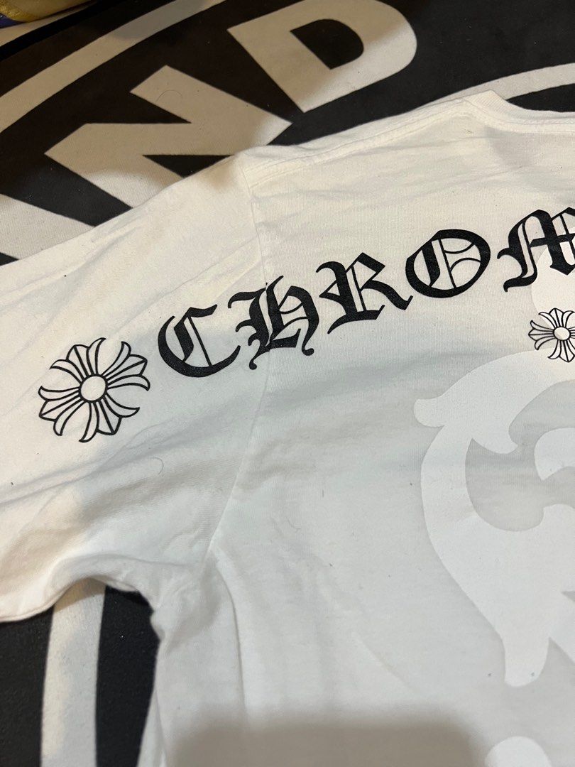 【Chrome Hearts】Gradient Dagger T-shirt★半袖Tシャツ Buy Chrome Hearts Gradient Dagger Motif Pocket Tee 'White