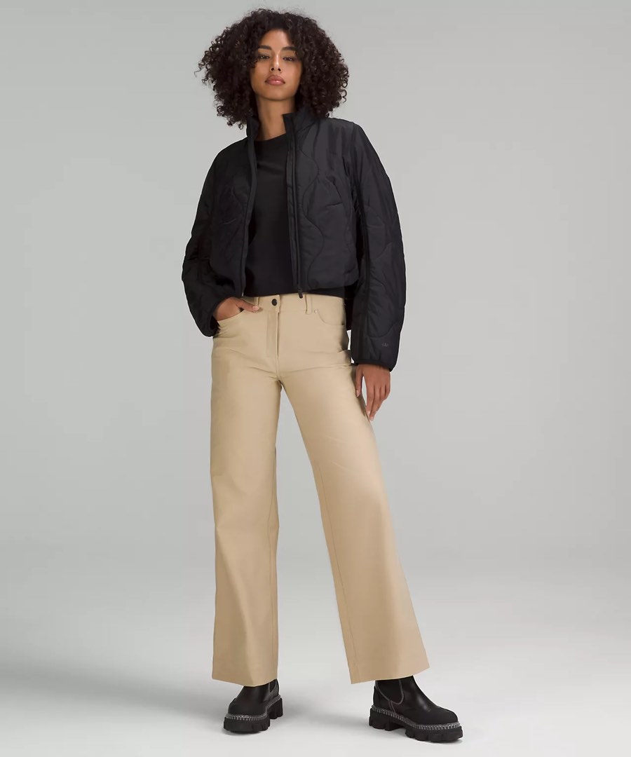 City Sleek 5 Pocket High-Rise Wide-Leg Pant *Full Length Light
