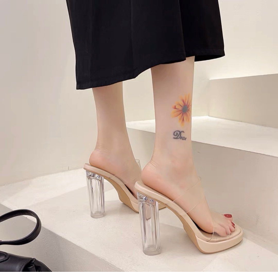 Clear Heels 9cm shoe size 34 Women s Fashion Footwear Heels on Carousell