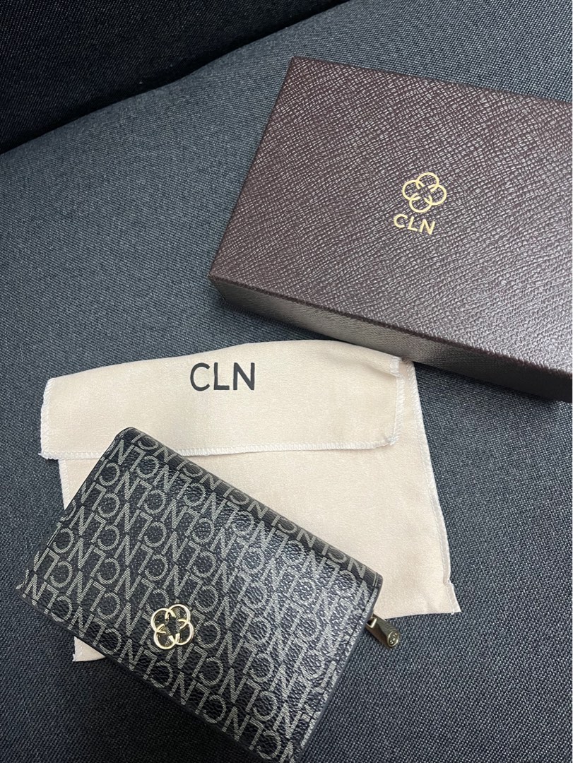 CLN Black wallet | comes with box and dust bag, Women's Fashion, Bags ...