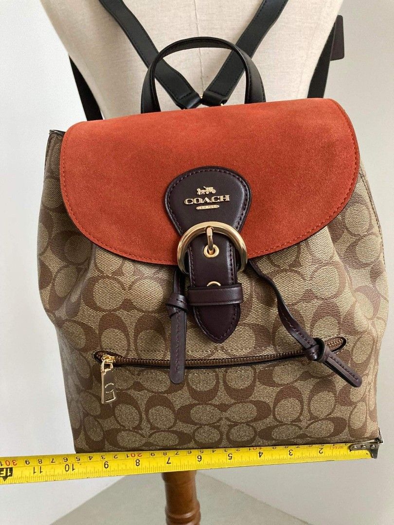 Coach Kleo Suede Backpack, Women's Fashion, Bags & Wallets, Backpacks on Carousell