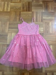 Cotton on kids pink sparkly star tutu party dress