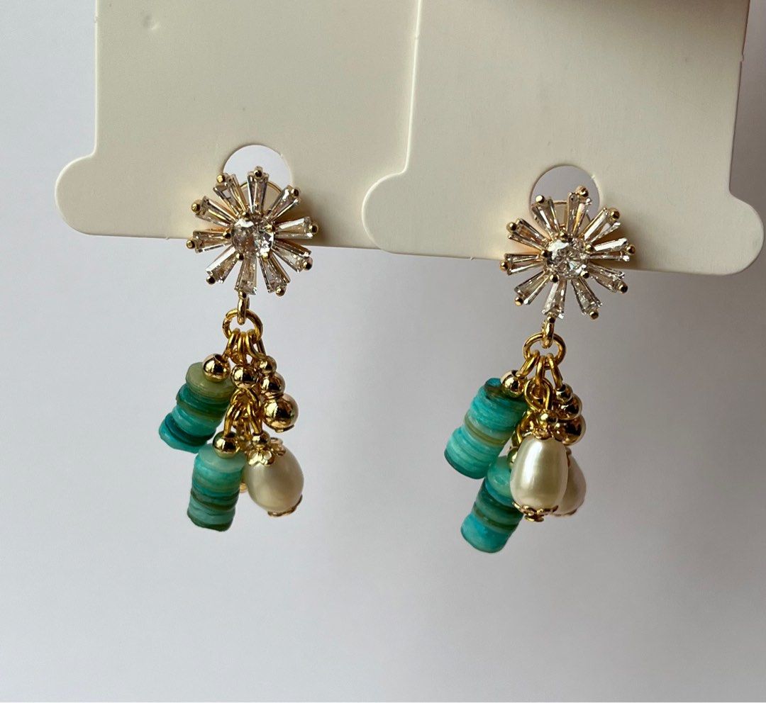 White gold dainty earrings on sale