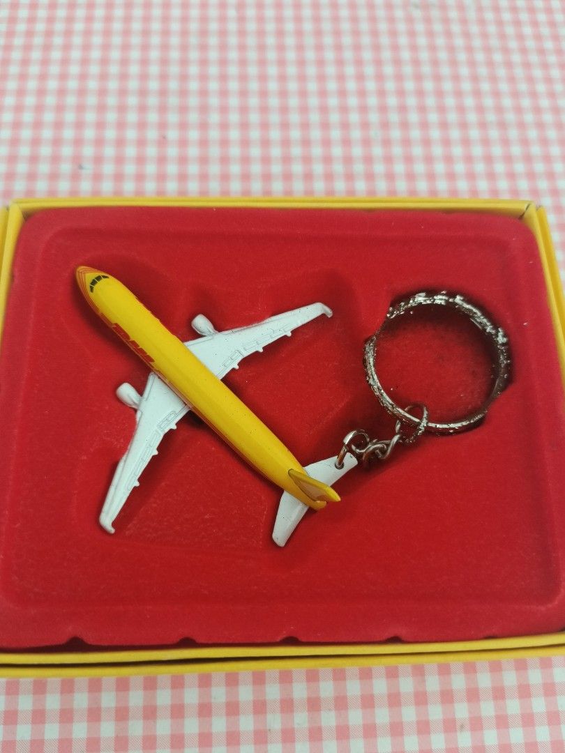DHL Die Cast Aeroplane Keychain
