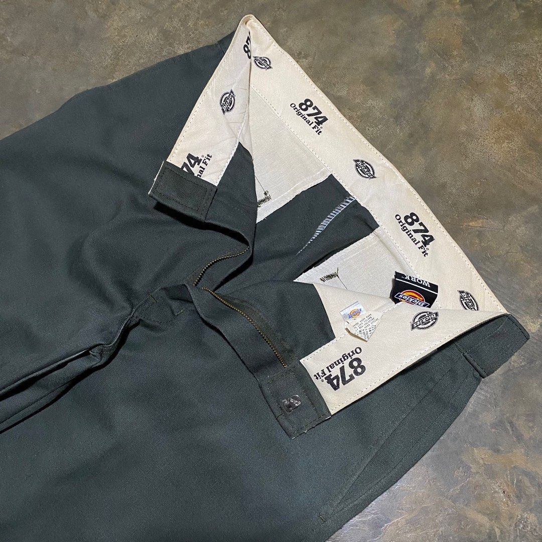Dickies 874 Olive green, Men's Fashion, Bottoms, Trousers on Carousell