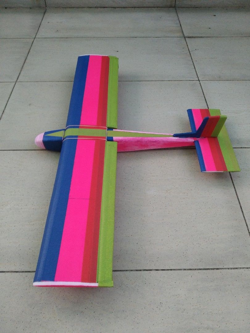 DIY RC plane glider Hobbies Toys Toys Games on Carousell