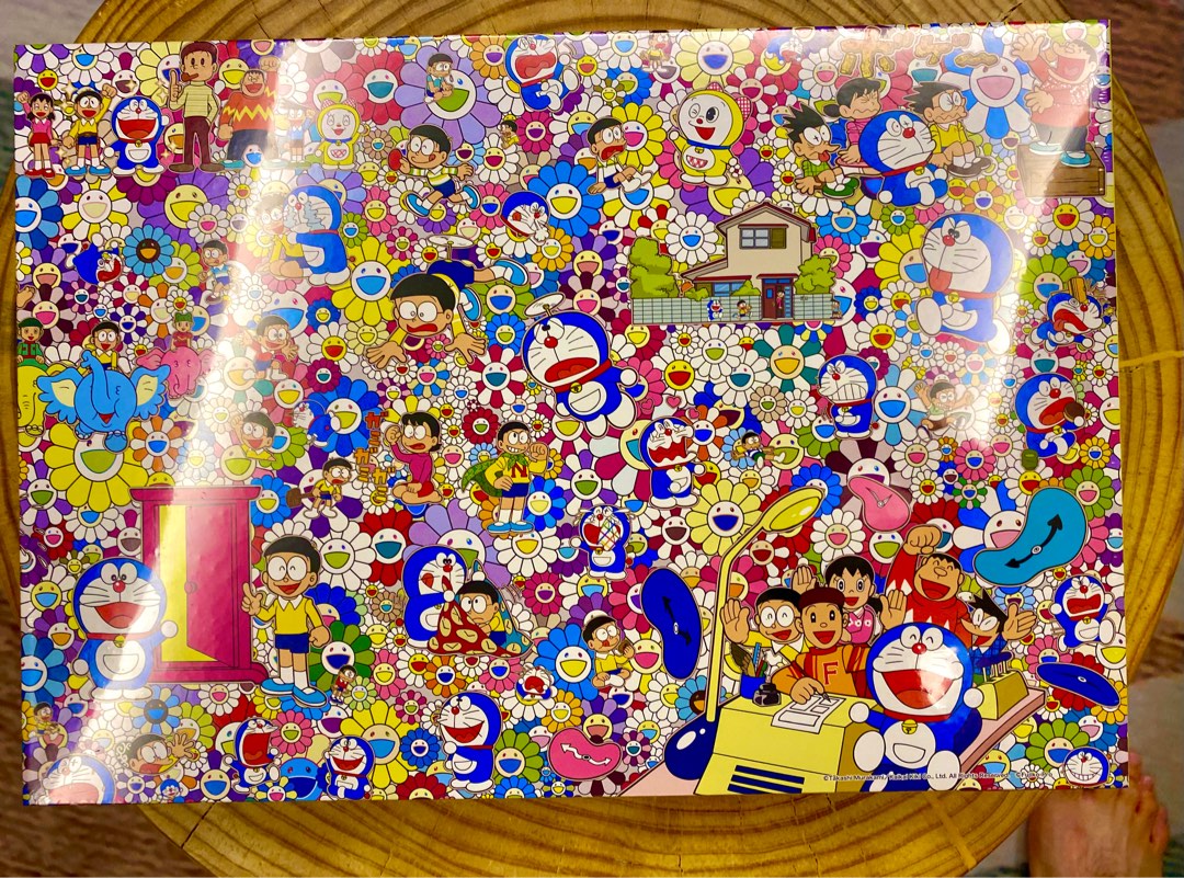Doraemon x Takashi Murakami 1000 pc jigsaw puzzle, Hobbies & Toys