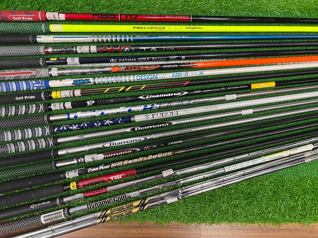 Driver, Fairway Woods, Hybrids, Wedge Shafts Fujikura, Tensei, PING