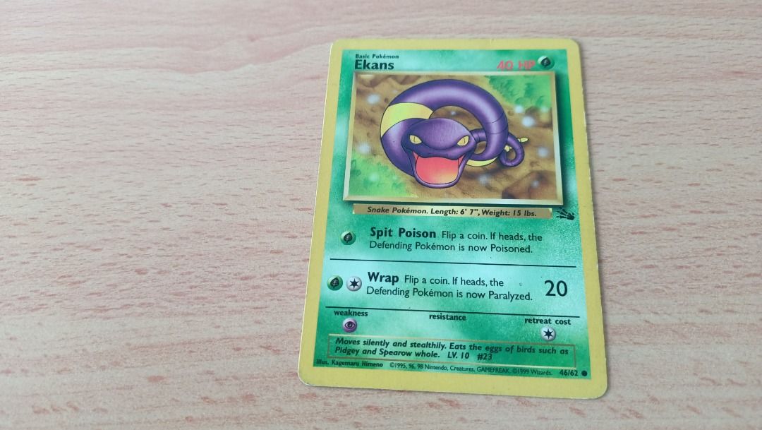 ekans first edition pokemon card Koga's Ekans 77/132 main image 0