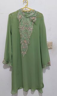 100K for 3PCS FREE ONGKIR - Baju Muslim Tunik Hijau Ijo