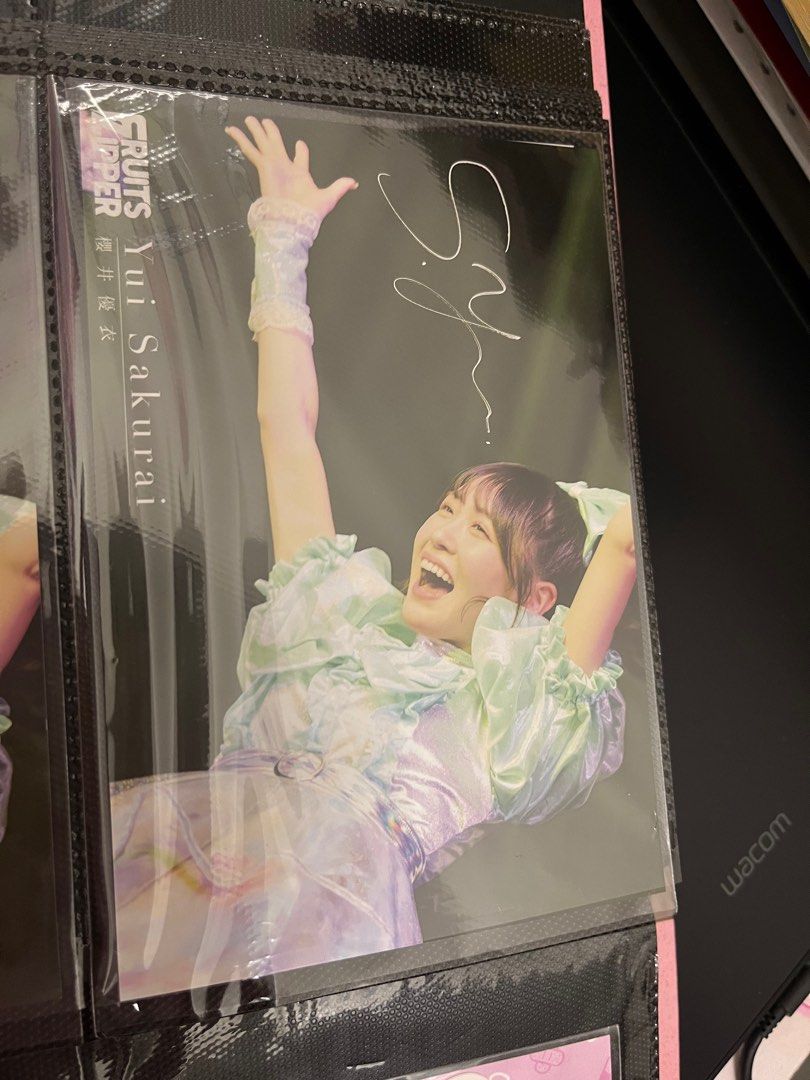 サマーセール35%オフ 櫻井優衣（FRUITS ZIPPER） サイン入り写真パネル ...